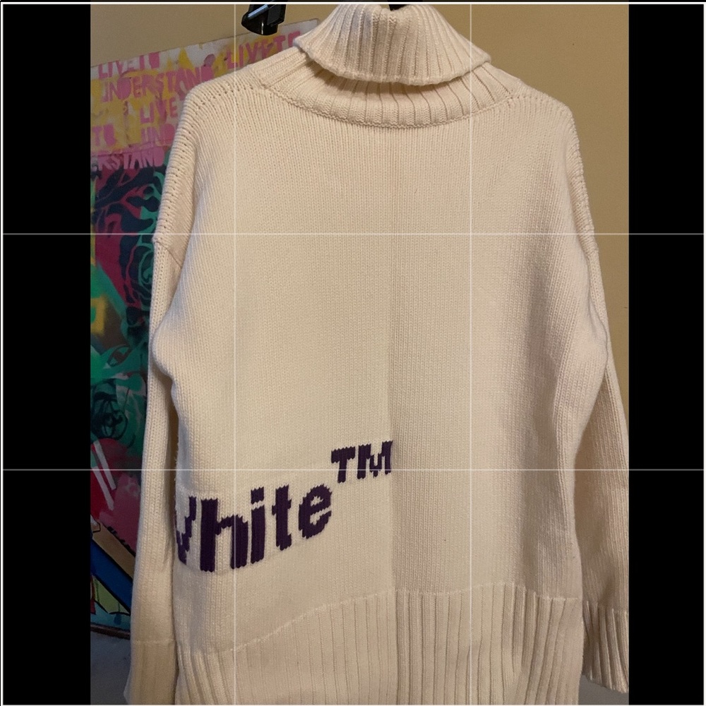 Off White Over Sized Turtle Neck Sweater. Worn On… - image 3